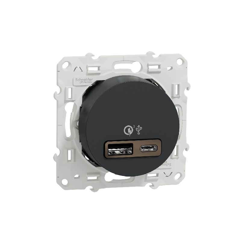 Odace - prise USB double - charge rapide - type A+ S540219