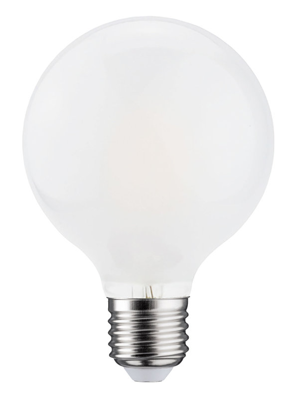 ARIC 20052 - Ampoule Globe G80 Filament E27 7W 3000K 806Lm, Cl.Energ. E, 15000H, Opale, Dimm