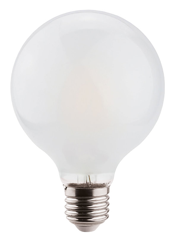 ARIC 20053 - Ampoule Globe G95 Filament E27 10,8W 3000K 1521Lm Cl.Energ. D 15000H Opale Dimmable