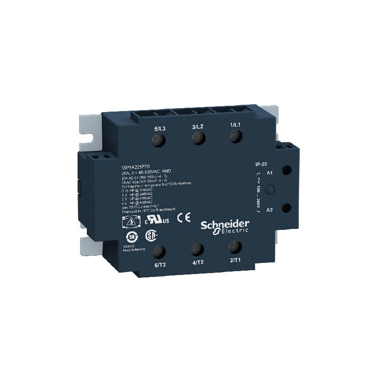 Zelio Relay - 3 phase ssrelais 530vac 2 5a 24vdc r SSP3A225BDRT