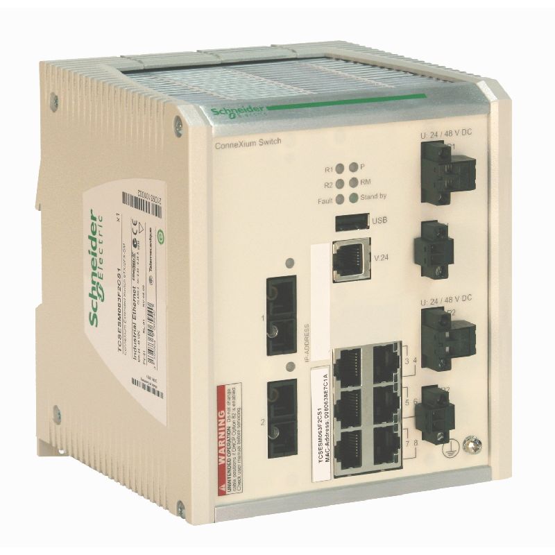 switch Ethernet managé étendu RIO - 6 ports cuivre TCSESM063F2CS1