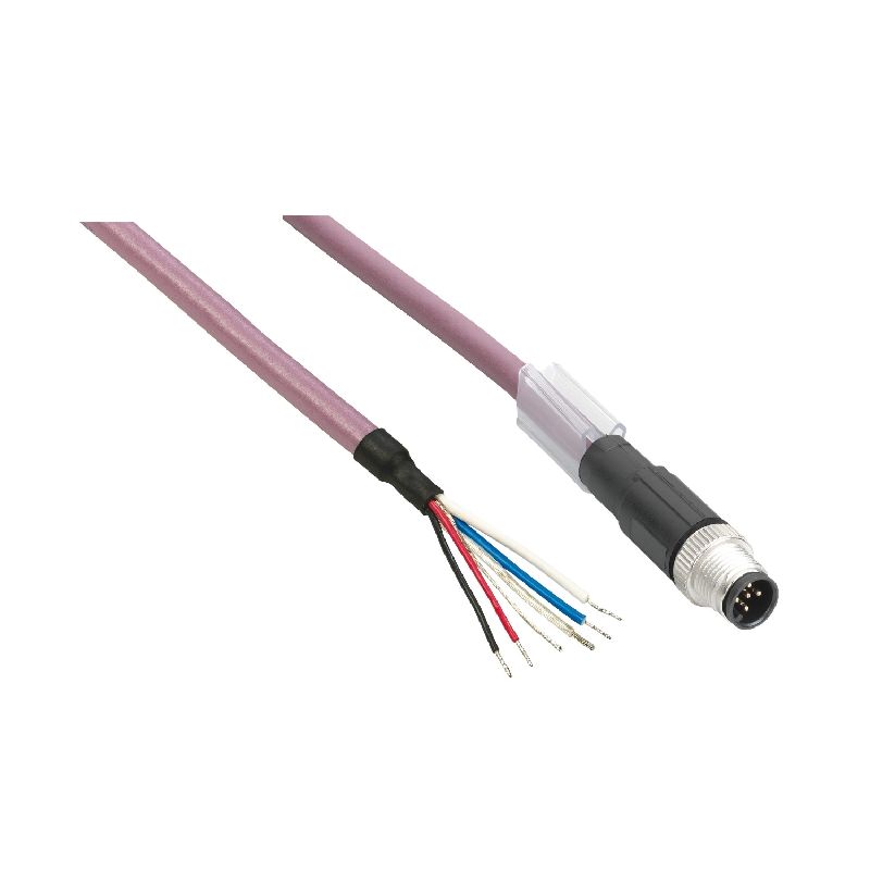 Modicon TM - Cable,straight,m8-4p, fem TCSXCNDFNX1V