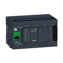 Modicon M241, contrôleur 24E/S PNP, ports Ether+CA TM241CEC24T