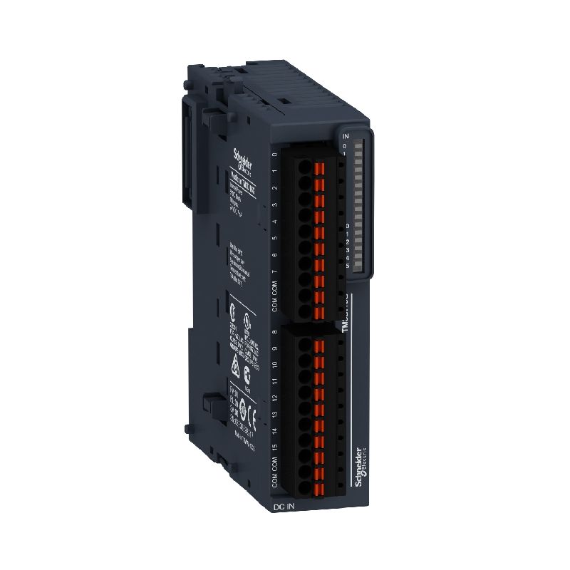 Modicon TM3, module 16 entrées 24VCC, à ressort TM3DI16G