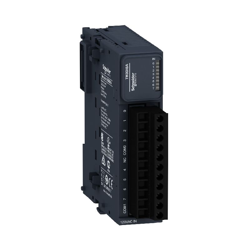 Modicon TM3, module 8 entrées 120VCA, à vis TM3DI8A
