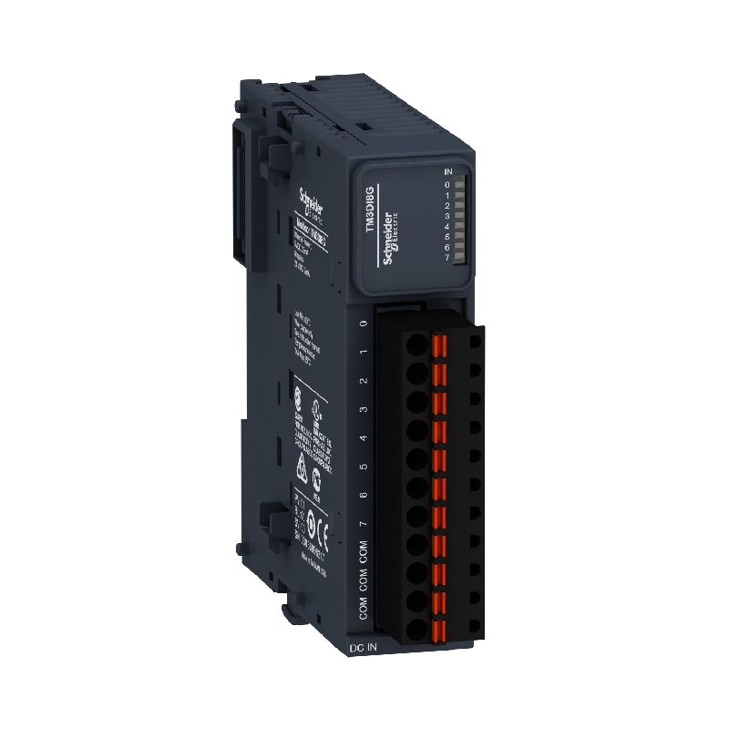 Modicon TM3, module 8 entrées 24VCC, à ressort TM3DI8G