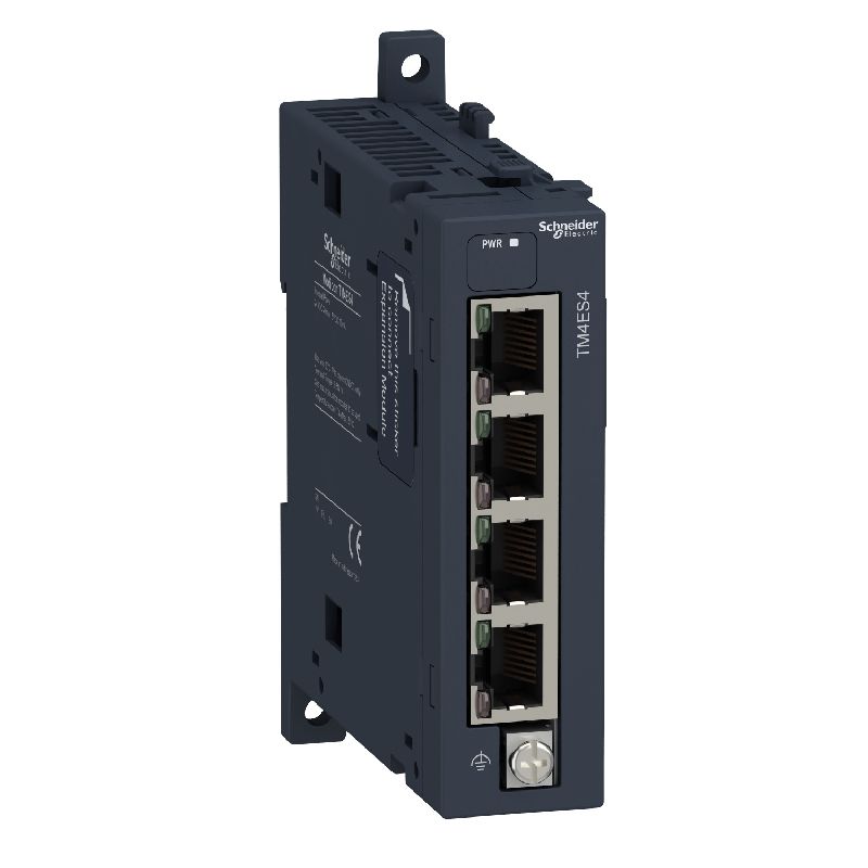 Modicon TM4, module de communication switch Ethern TM4ES4