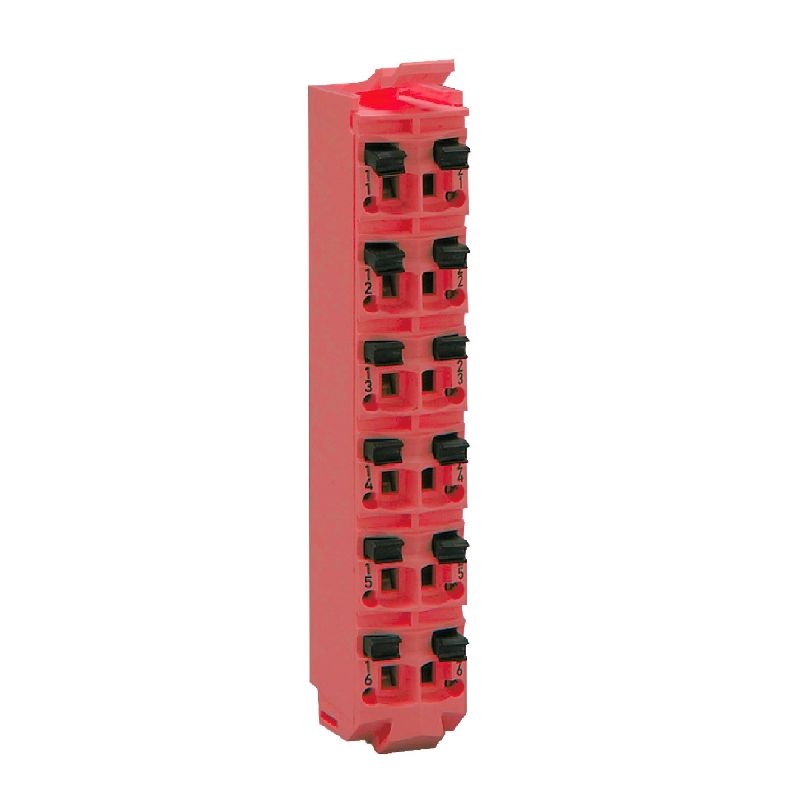 Term. Block FS16 pin, 24V dc Red TM5ACTB5FFS