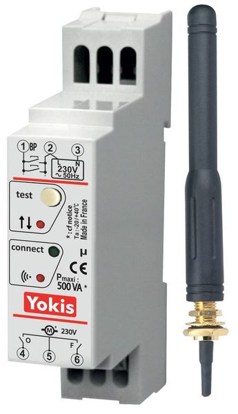 Micromodule volet roulant mod, radio Power ant, ext, Yokis MVR500MRPX