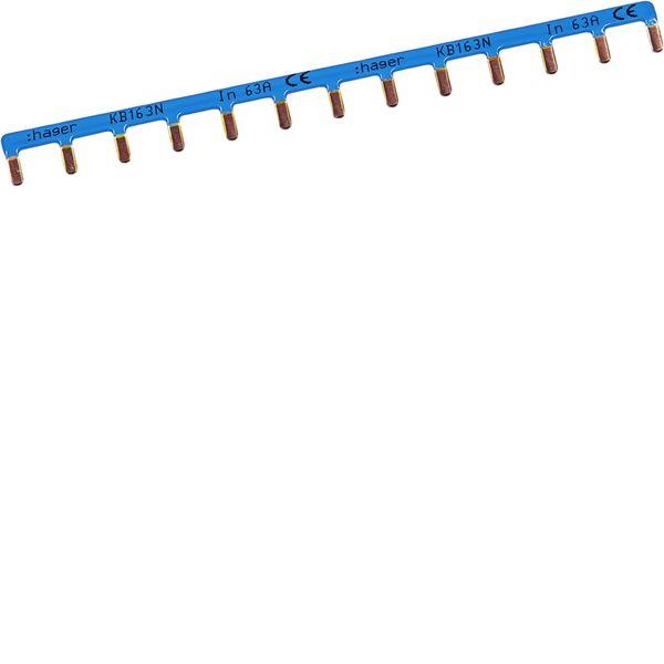 [HAG-KB163N] Barre pont. 1p 10mm² n 13m KB163N elec