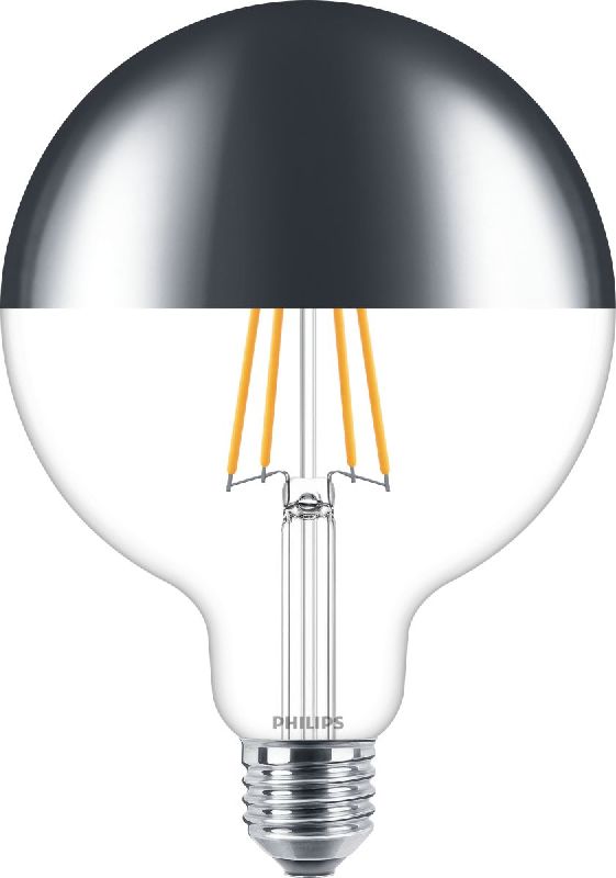 Modern LEDglobe Filament Calotte Argentée Dim 8-50W E27 782498 Philips