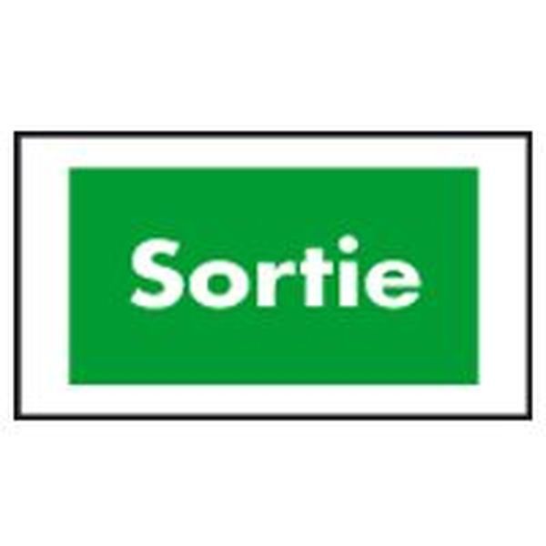 Plaque De Signalisation D'Evacuation Arcor Inscription Sorti legrand 062584