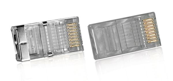 Conn plug cat6a 8p / 8c multibrin rond - prix de l'unité