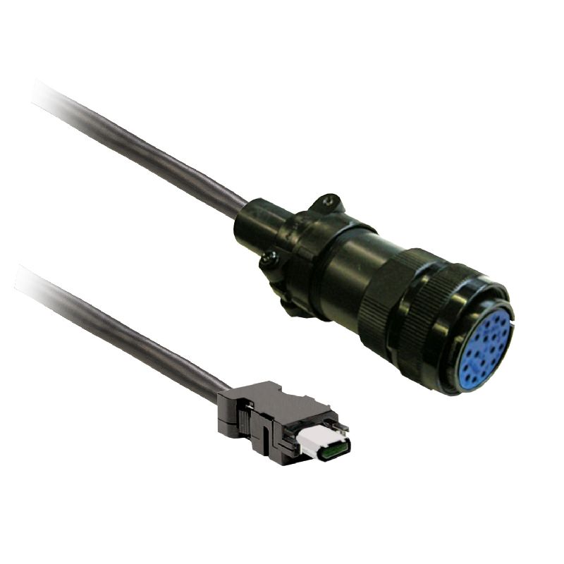 Lexium - Cable codeur 5m blinde, b ch2 conn. mil VW3M8D2AR50