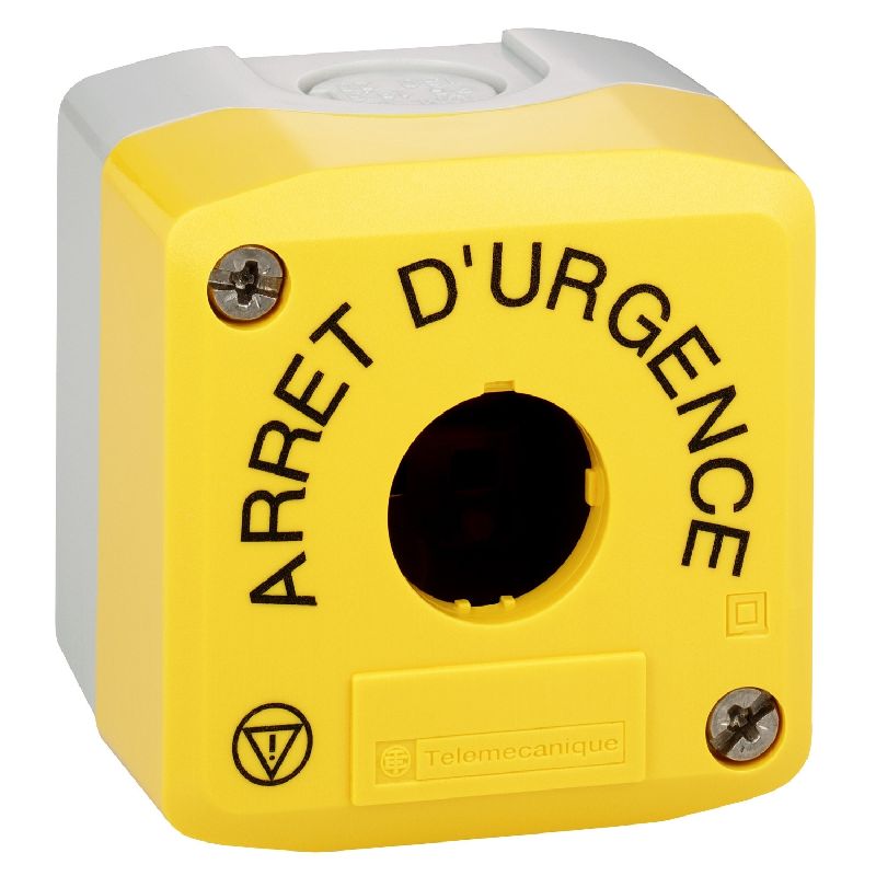 Harmony boite - 1 trou - couvercle jaune - ARRET D XALK01HFR