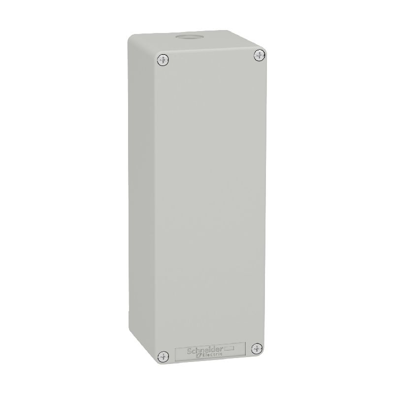 Boite métal vide grise - M25 x1 - non percée - 80x XAPD44
