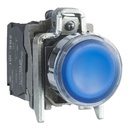 Harmony XB4 - poussoir lumineux LED - 1F+1O - bleu XB4BW36G5