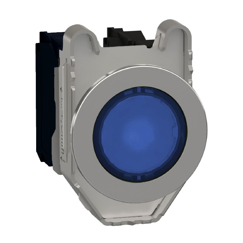 Harmony XB4 - BP lumineux DEL - flush - bleu - 1O+ XB4FW36B5