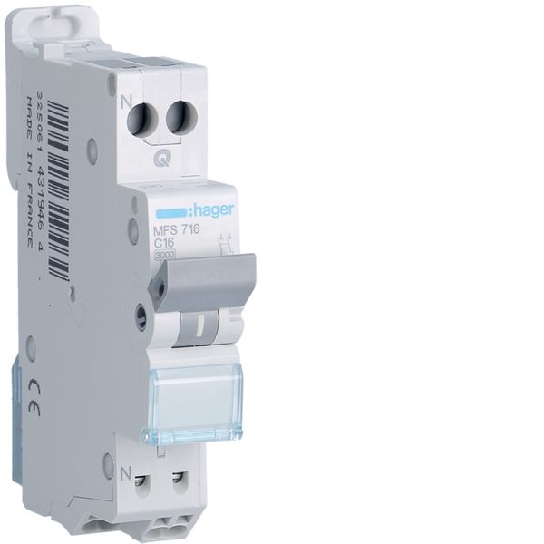 [HAG-MFS716] Disj. 1p+n 3ka c16a sanvis 1m MFS716 elec