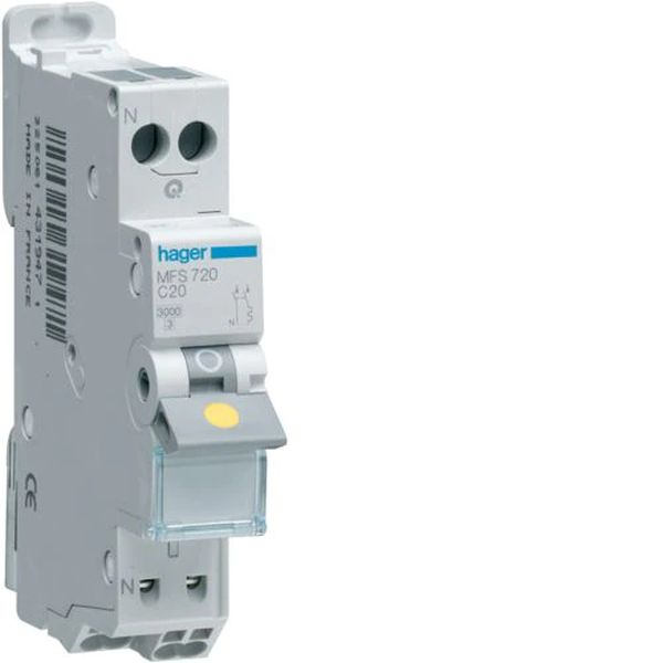 [HAG-MFS720] Disj. 1p+n 3ka c20a sanvis 1m MFS720 elec