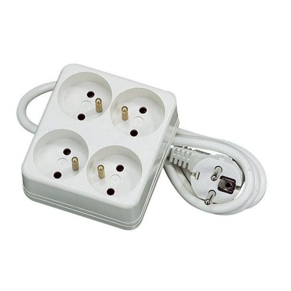 [EB-11153] Bloc carre 4pc+t cordon -11153 elec