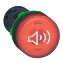 Harmony XB5 - buzzer lumineux - Ø22 - 90dB - rouge XB5KS2B4