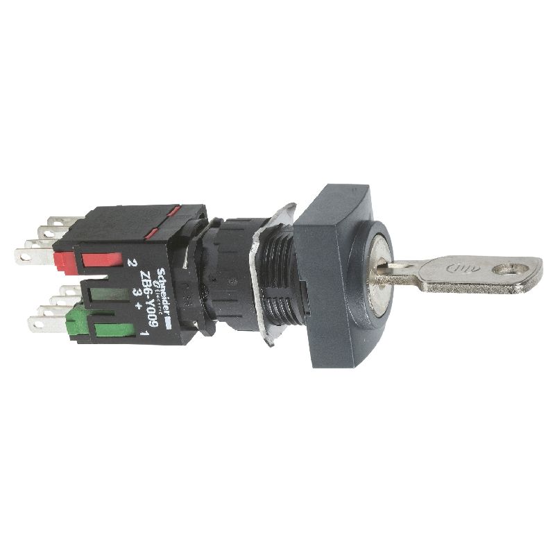 Harmony XB6 - bouton tournant - noir - Ø16mm - à s XB6DGC5B