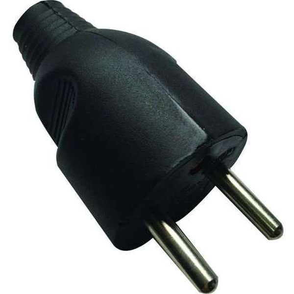 Fiche male 2p+t 10/16a blanc -21148 elec