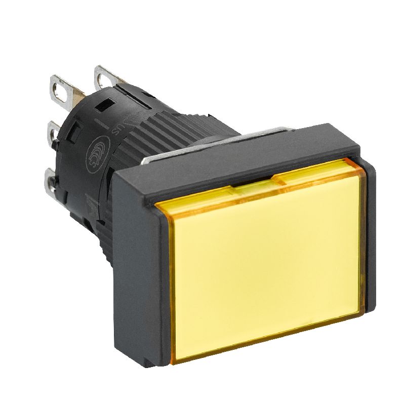 Harmony, bouton poussoir lumineux jaune Ø 16 à imp XB6EDW5B1P