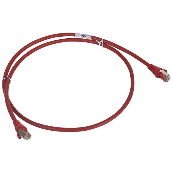 Cordon Rj45/Rj45 Standard Cat6 F/Utp Lszh Rouge 1 M legrand 051854