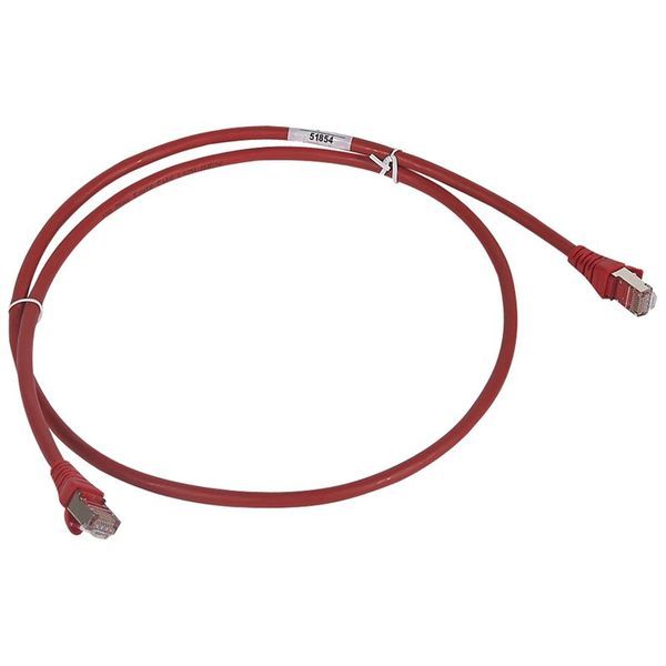 Cordon Rj45/Rj45 Standard Cat6 F/Utp Lszh Rouge 2 M legrand 051855