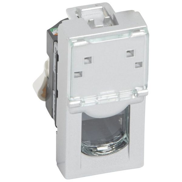 Rj45 Cat5E Ftp Mosaic 1 M Alu legrand 079452