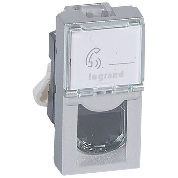 Prise Rj45 Catégorie6 Utp Mosaic 1 Module Alu legrand 079461