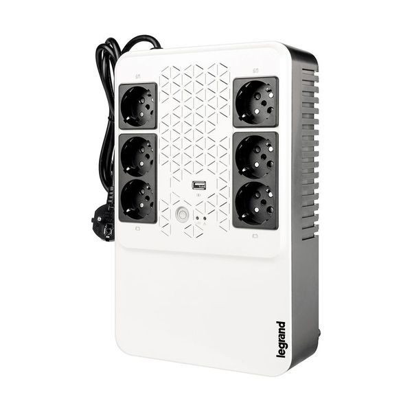 Onduleur Keor Multiplug 6X2P+T + Disjoncteur 600Va 360W legrand 310083