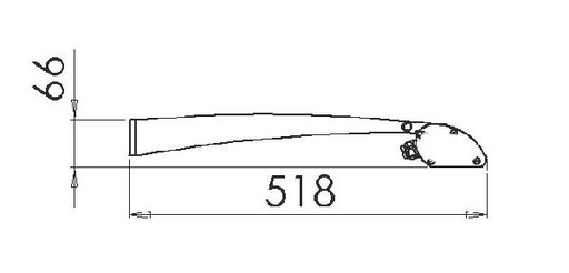 [ARI1309] Bras de fixation déportée 400mm pour zuro - 1309