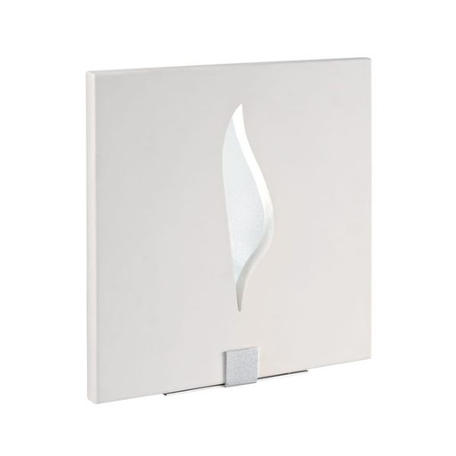 [ARI3026] Flamme - applique mur plâtre 2g7 2x9w max., carré, blanc, lampe non i - 3026