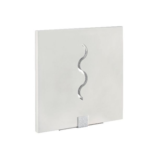 [ARI3051] Viax - applique mur plâtre, carré, blanc, led intég. 3x1,2w 6300k 220l - 3051