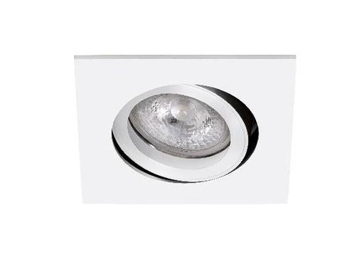 [ARI4146] Tipo c-230 - encastré gu10, carré, orientable et basc., blanc, lampe n - 4146