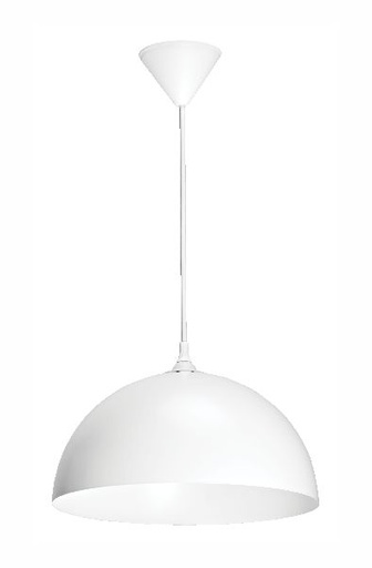 [ARI4207] Como - suspension e27 60w max, ø335mm, acier blanc, lampe non incl. - 4207