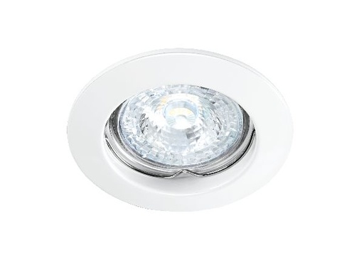 [ARI4880] Disk - encastré gu10, rond, fixe, blanc, lampe non incl.,conx°s/outil - 4880