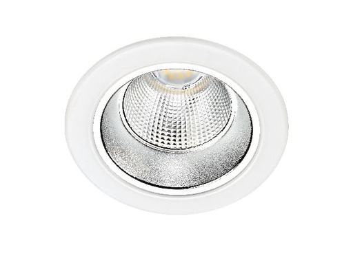 [ARI50600] Riva - downlight ip20, ø113mm, fixe, blanc, led intég.10w 50° 3000k 90 - 50600