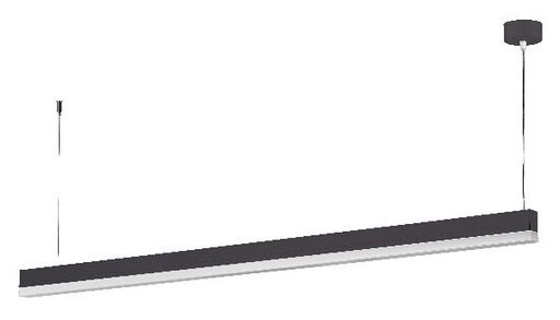 [ARI50608] Linear - suspension, 1450mm, noir, led intég. 27w 3000k 2900lm - 50608