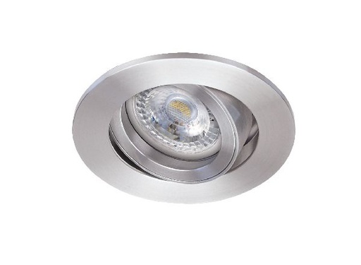[ARI51007] Tipo r - encastré gu10, rond, orientable, alu, a/lpe led 7w 3000k 650l - 51007