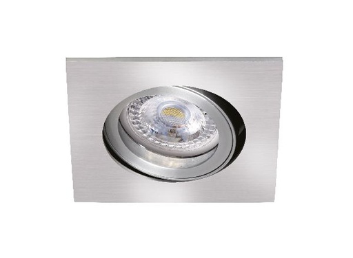 [ARI51049] Tipo c - encastré gu10, carré, orientable, alu, a/lpe led 7w 4000k 670 - 51049