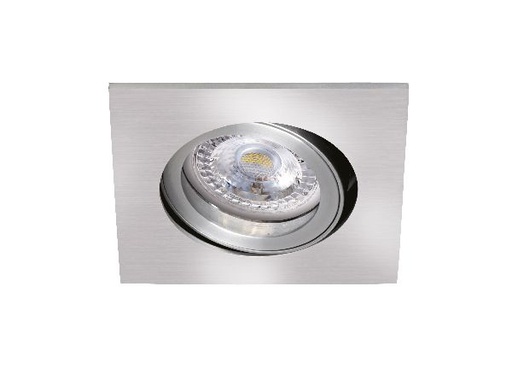 [ARI51151] Tipo - enc. gu10, carré, alu, a/lpe led 4,5w 4000k 390lm, dimmable par - 51151