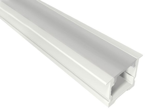 [ARI55156] Profilé aluminium encastré pe2 pour ruban led - 2m - blanc - 55155