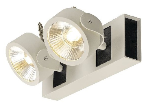 [DC1000130] KALU, applique/plafonnier, blanc/noir, LED 34W, 3000K, 60° 1000130