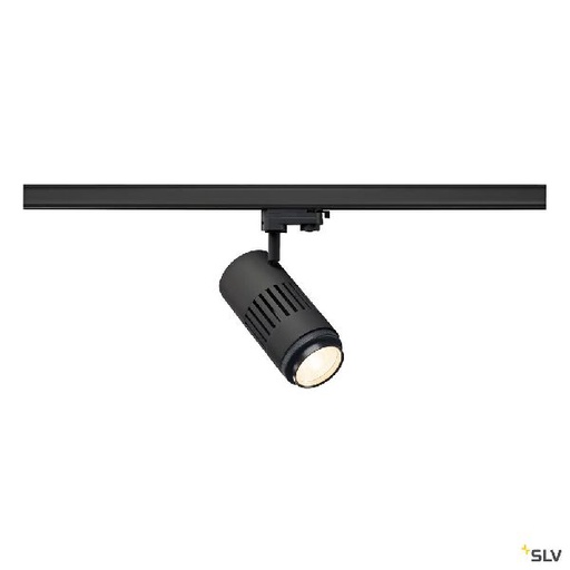 [DC1000656] STRUCTEC ZOOM, spot pour rail 3 allumages intérieur, noir, LED, 35W, 3000K 1000656