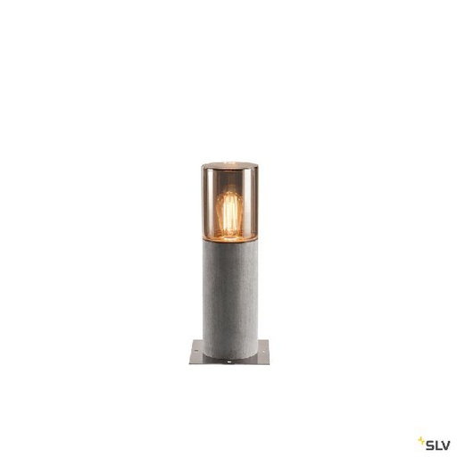 [DC1000665] LISENNE 40, borne extérieure, gris/verre fumé, E27, 23W max, IP54, basalte 1000665