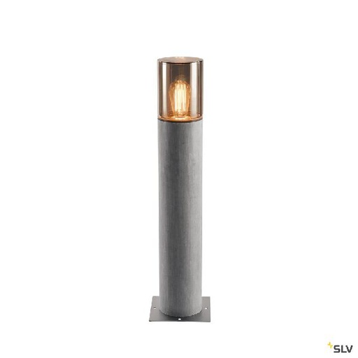 [DC1000666] LISENNE 70, borne extérieure, gris/verre fumé, E27, 23W max, IP54, basalte 1000666